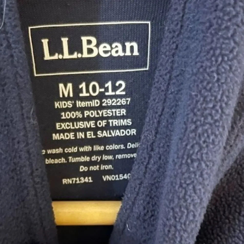 L.L. Bean Girls‎ Fleece Pullover Size 10/12